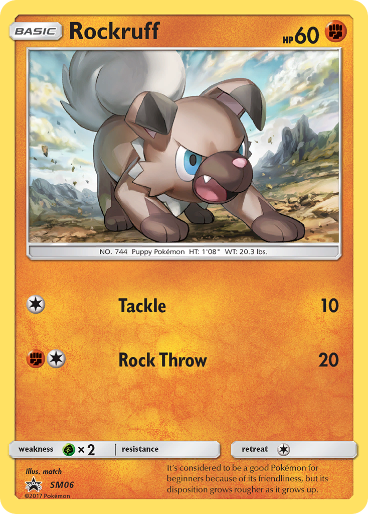 Rockruff (SM06) [Sun & Moon: Black Star Promos] | Dumpster Cat Games