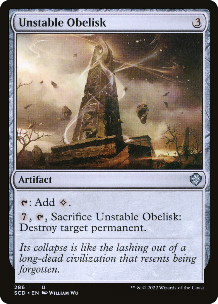 Unstable Obelisk [Starter Commander Decks] | Dumpster Cat Games