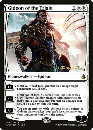 Gideon of the Trials [Amonkhet Promos] | Dumpster Cat Games