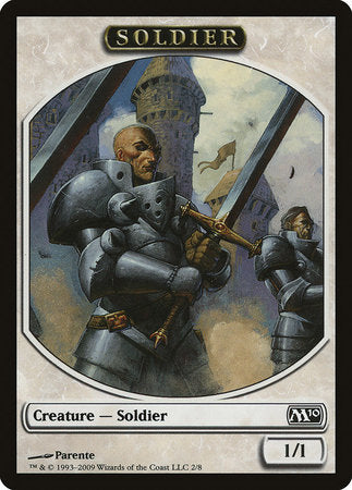 Soldier Token [Magic 2010 Tokens] | Dumpster Cat Games