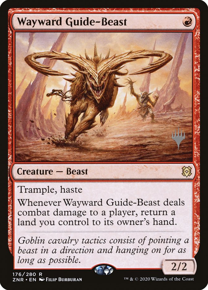 Wayward Guide-Beast (Promo Pack) [Zendikar Rising Promos] | Dumpster Cat Games