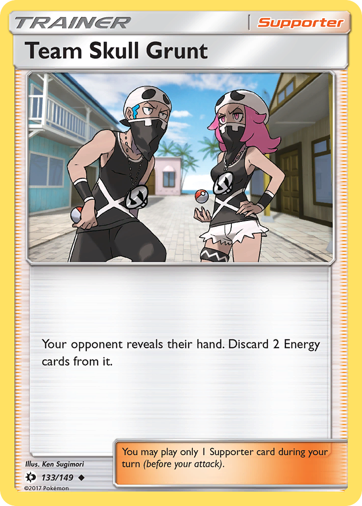 Team Skull Grunt (133/149) [Sun & Moon: Base Set] | Dumpster Cat Games