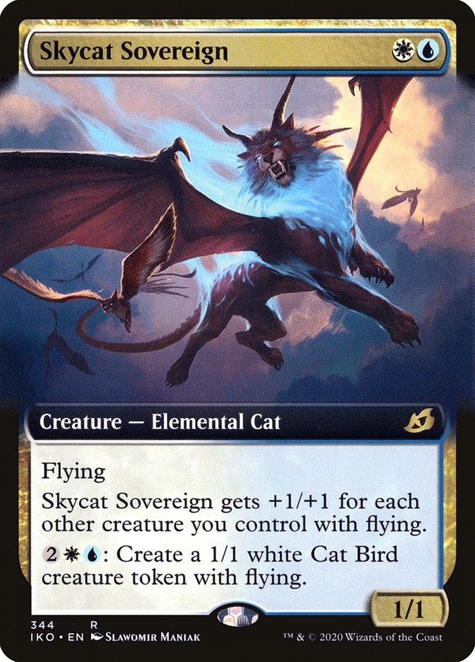 Skycat Sovereign (Extended Art) [Ikoria: Lair of Behemoths] | Dumpster Cat Games