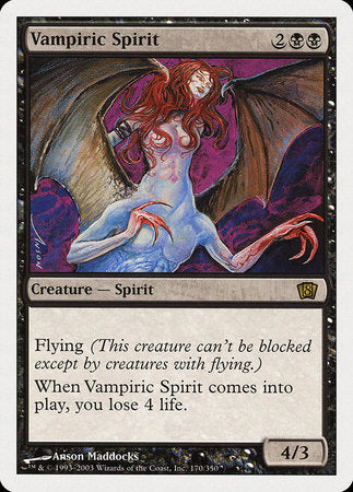 Vampiric Spirit [Eighth Edition] | Dumpster Cat Games