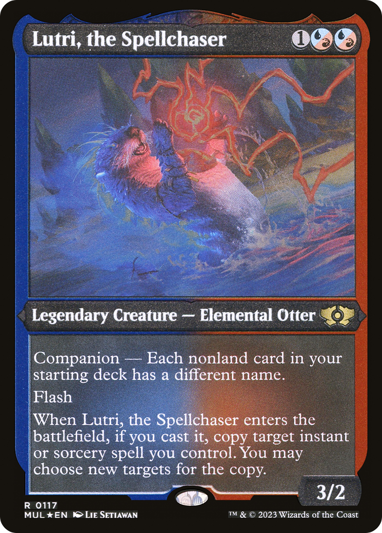 Lutri, the Spellchaser (Foil Etched) [Multiverse Legends] | Dumpster Cat Games