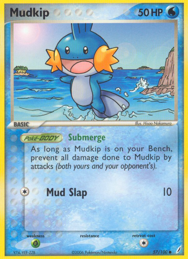 Mudkip (57/100) [EX: Crystal Guardians] | Dumpster Cat Games