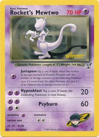 Rocket's Mewtwo (8) (Jumbo Card) [Best of Promos] | Dumpster Cat Games