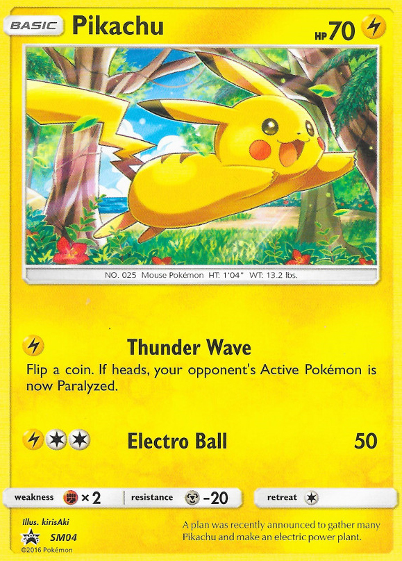 Pikachu (SM04) [Sun & Moon: Black Star Promos] | Dumpster Cat Games