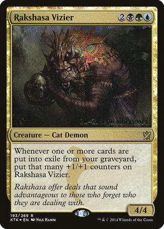 Rakshasa Vizier [Khans of Tarkir Promos] | Dumpster Cat Games