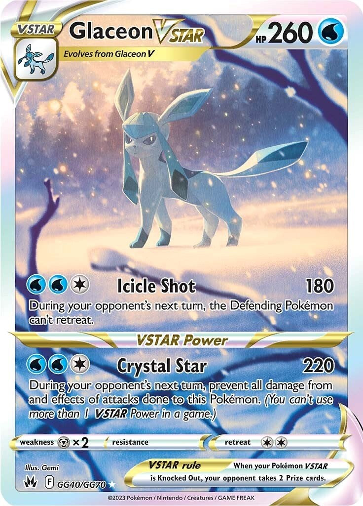 Glaceon VSTAR (GG40/GG70) [Sword & Shield: Crown Zenith] | Dumpster Cat Games