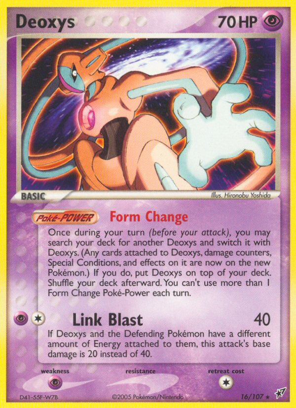 Deoxys (16/107) [EX: Deoxys] | Dumpster Cat Games