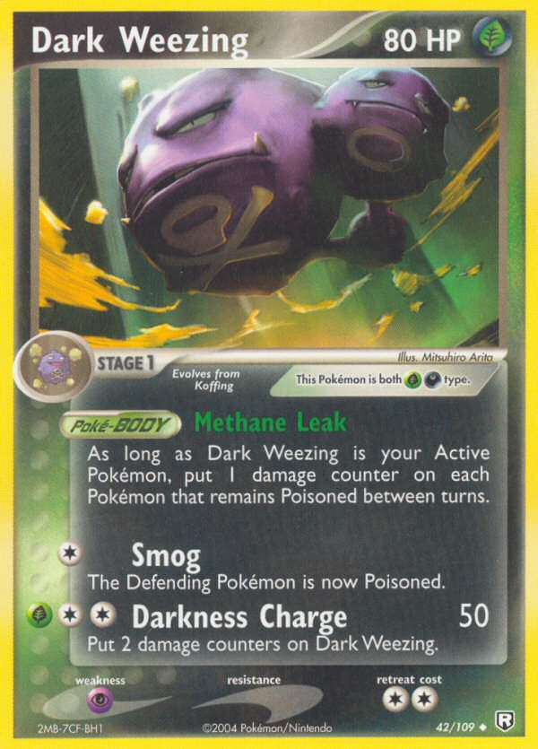 Dark Weezing (42/109) [EX: Team Rocket Returns] | Dumpster Cat Games