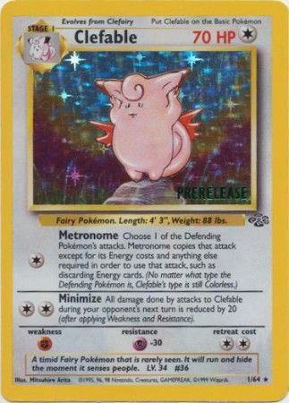 Clefable (1/64) (Prerelease Promo) [Jungle Unlimited] | Dumpster Cat Games