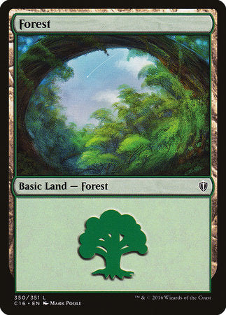 Forest (350) [Commander 2016] | Dumpster Cat Games