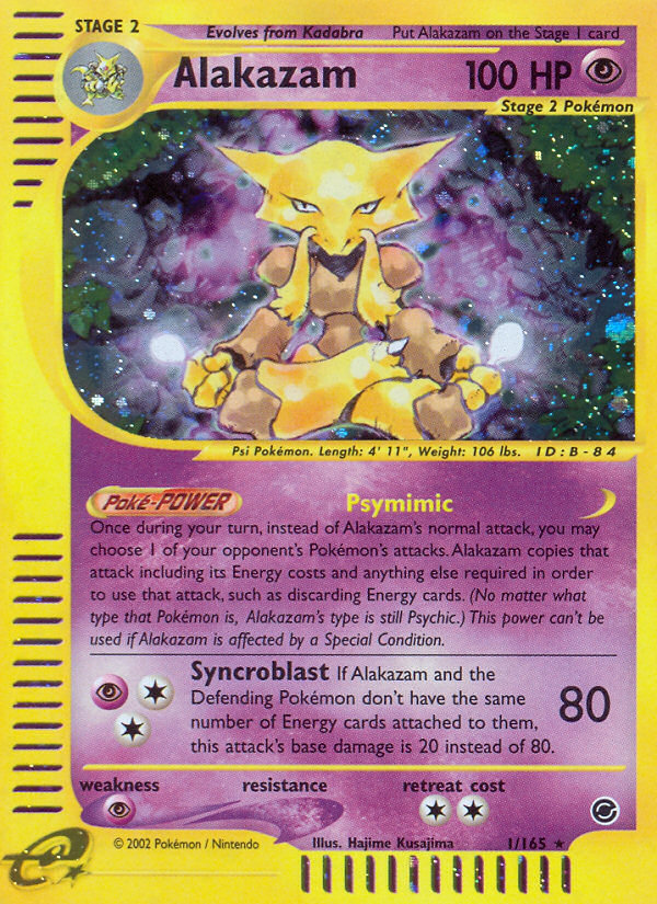 Alakazam (1/165) [Expedition: Base Set] | Dumpster Cat Games