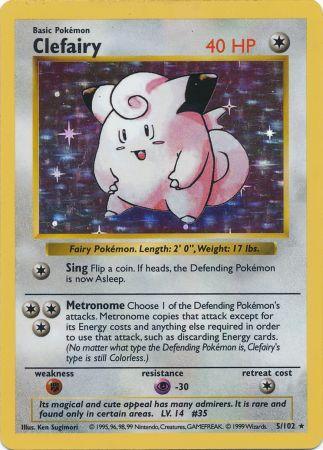 Clefairy (5/102) [Base Set Shadowless Unlimited] | Dumpster Cat Games