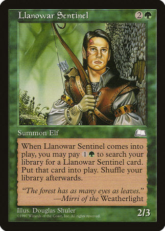 Llanowar Sentinel [Weatherlight] | Dumpster Cat Games