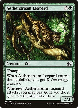 Aetherstream Leopard [Aether Revolt] | Dumpster Cat Games