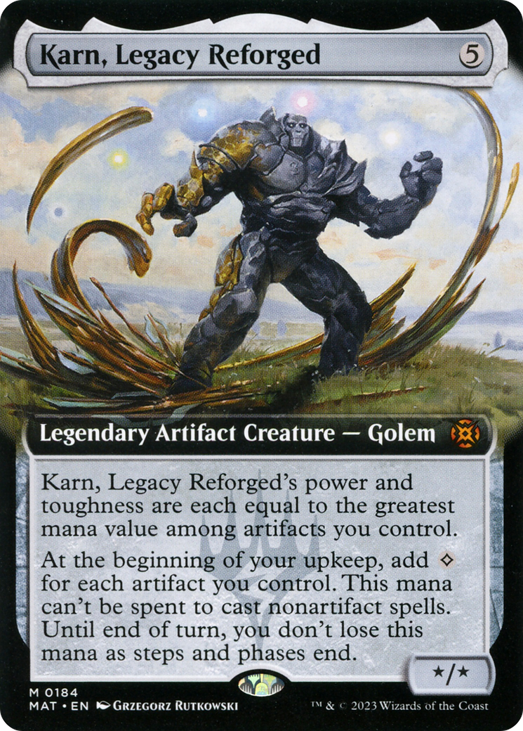 Karn, Legacy Reforged (Extended Art) [March of the Machine: The Aftermath] | Dumpster Cat Games