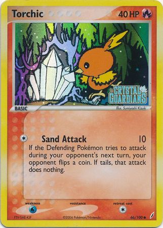 Torchic (66/100) (Stamped) [EX: Crystal Guardians] | Dumpster Cat Games