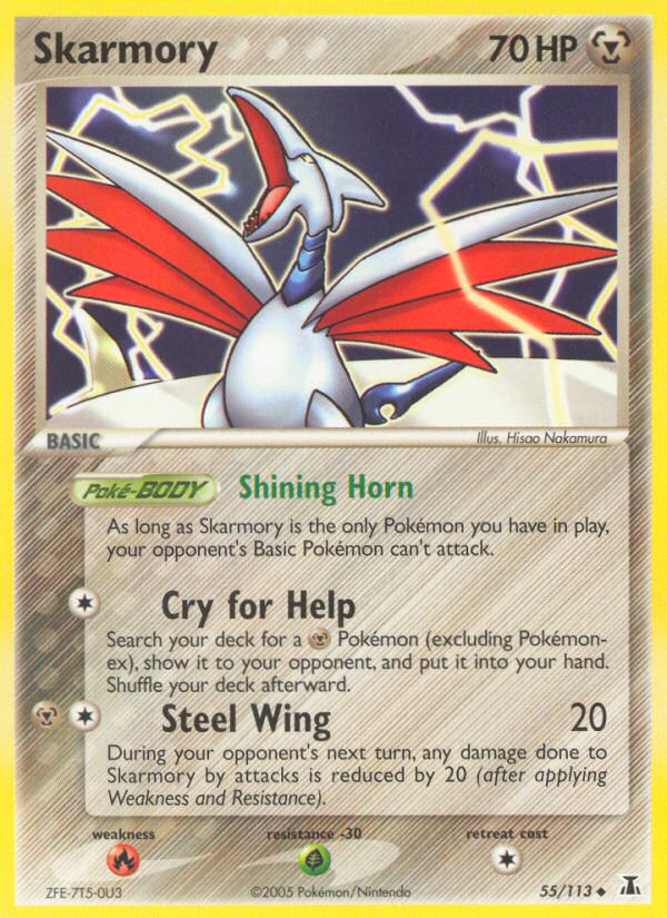 Skarmory (55/113) [EX: Delta Species] | Dumpster Cat Games