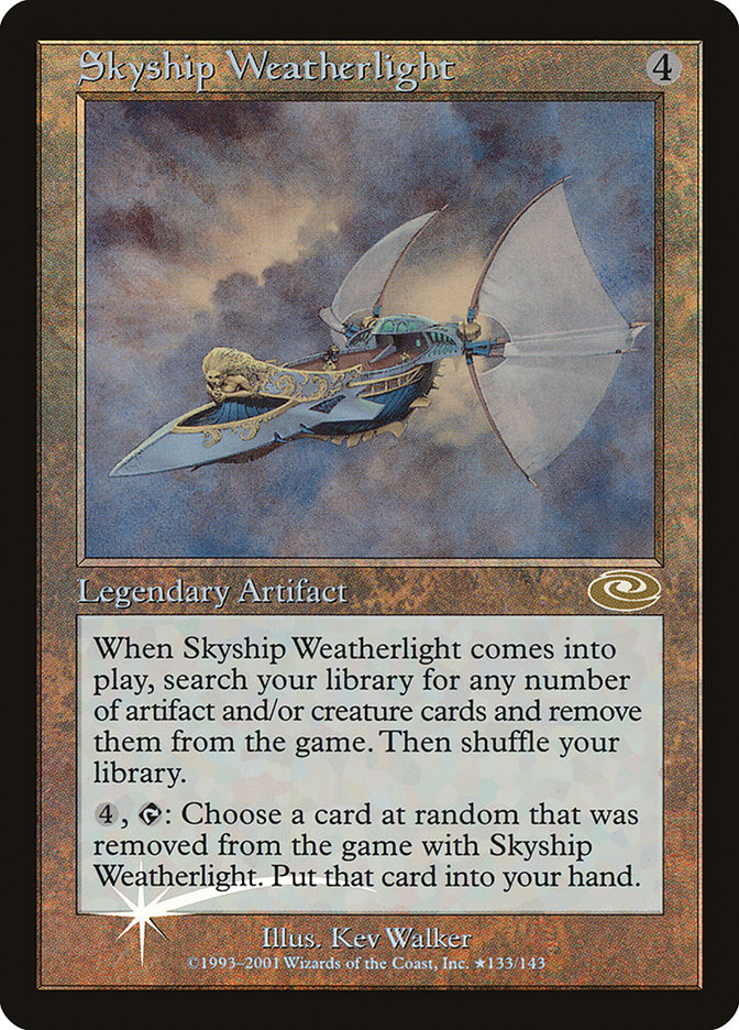 Skyship Weatherlight (Kev Walker) [Planeshift] | Dumpster Cat Games