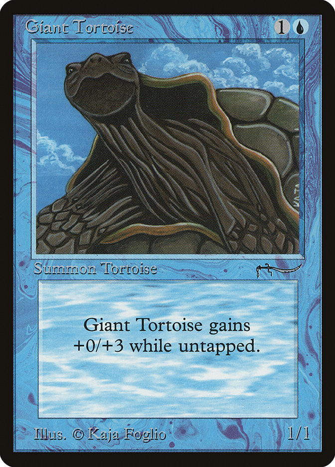 Giant Tortoise (Light Mana Cost) [Arabian Nights] | Dumpster Cat Games