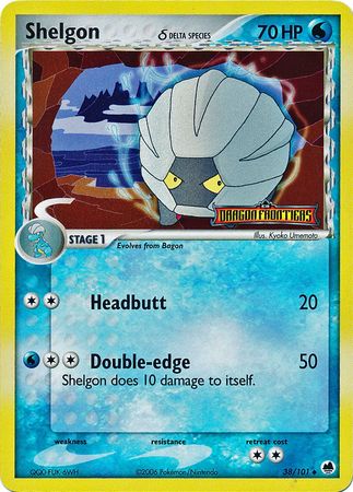 Shelgon (38/101) (Delta Species) (Stamped) [EX: Dragon Frontiers] | Dumpster Cat Games