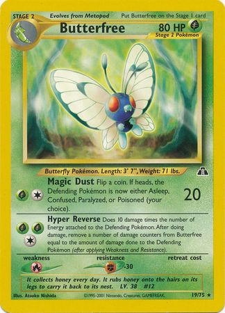 Butterfree (19/75) [Neo Discovery Unlimited] | Dumpster Cat Games