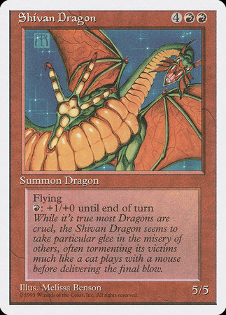 Shivan Dragon [Fourth Edition] | Dumpster Cat Games