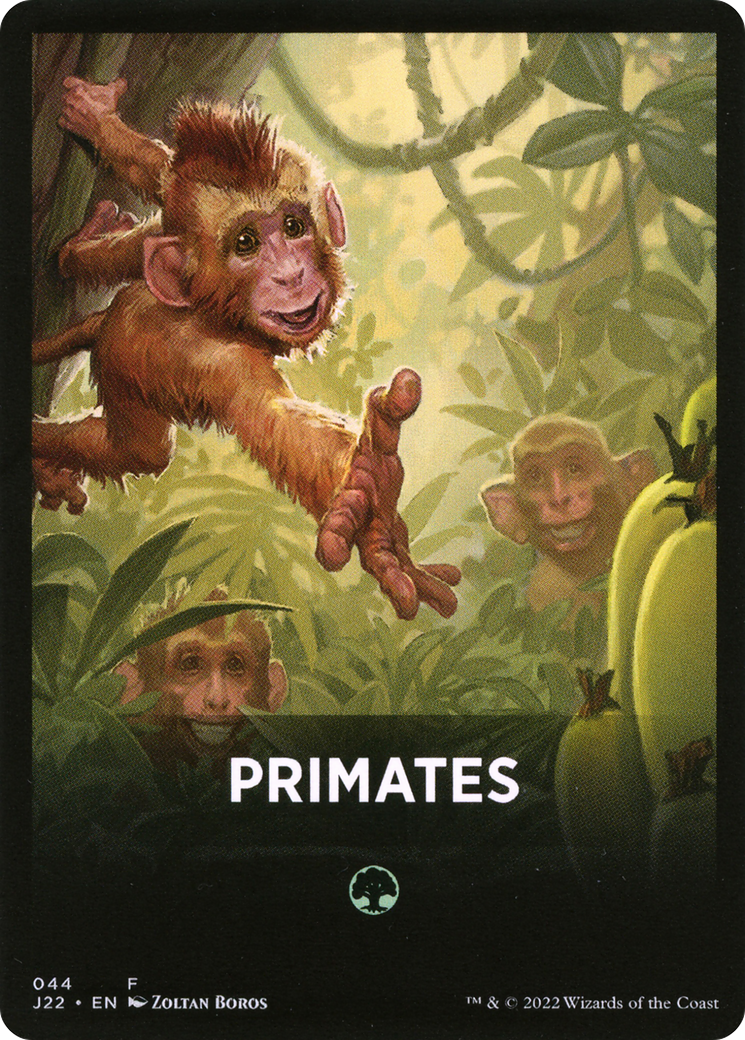 Primates Theme Card [Jumpstart 2022 Front Cards] | Dumpster Cat Games