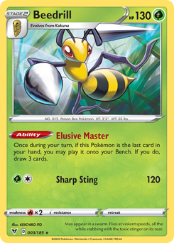 Beedrill (003/185) [Sword & Shield: Vivid Voltage] | Dumpster Cat Games