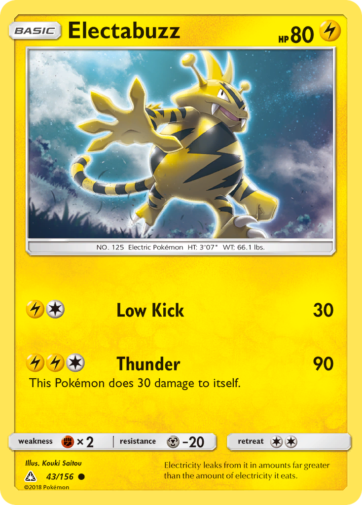 Electabuzz (43/156) [Sun & Moon: Ultra Prism] | Dumpster Cat Games