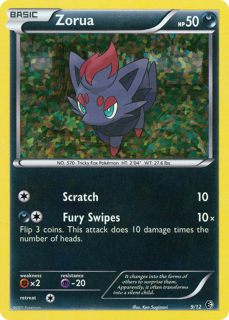 Zorua (9/12) [McDonald's Promos: 2011 Collection] | Dumpster Cat Games