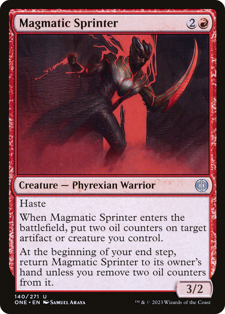 Magmatic Sprinter [Phyrexia: All Will Be One] | Dumpster Cat Games