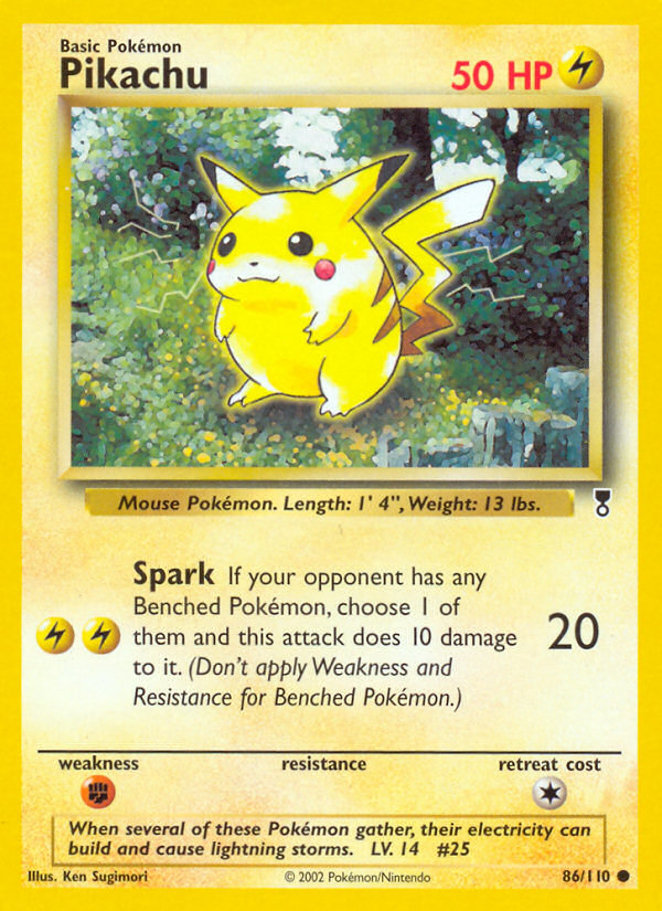 Pikachu (86/110) [Legendary Collection] | Dumpster Cat Games