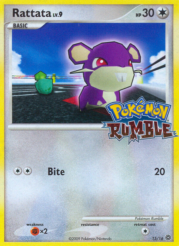 Rattata (15/16) [Pokémon Rumble] | Dumpster Cat Games