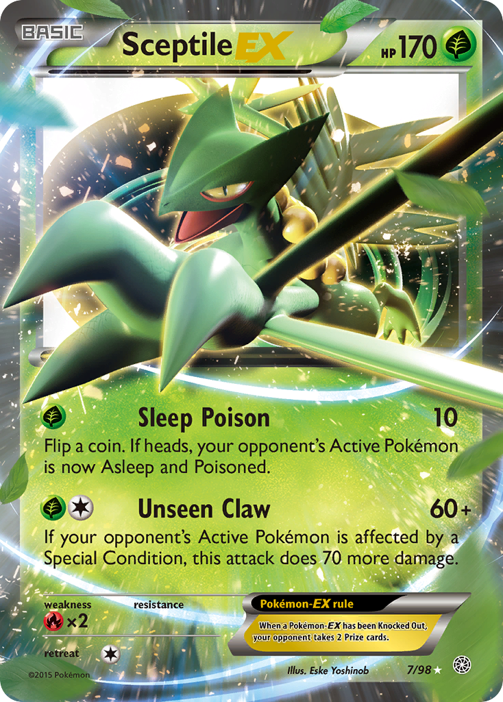 Sceptile EX (7/98) [XY: Ancient Origins] | Dumpster Cat Games