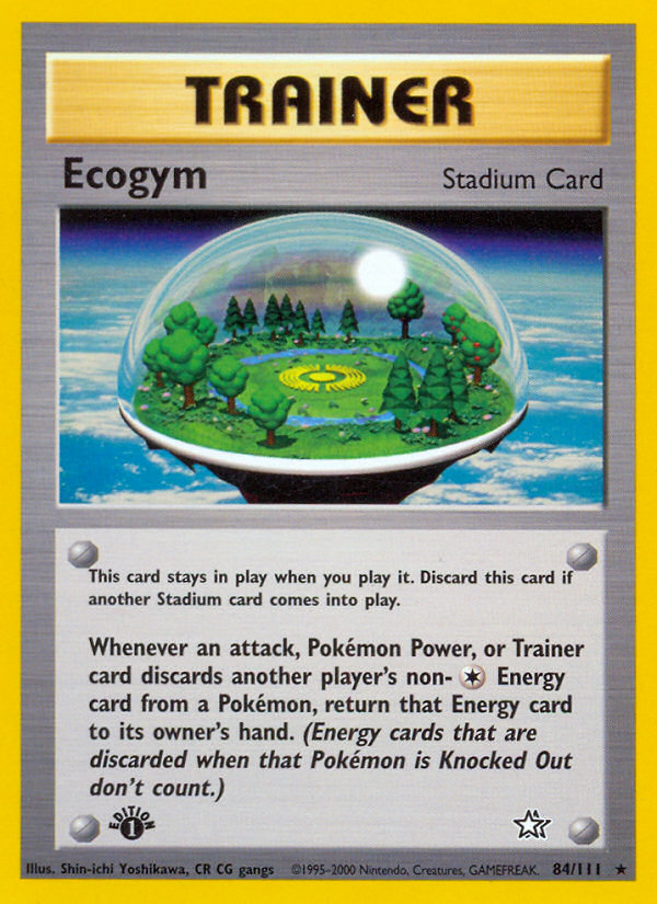 Ecogym (84/111) [Neo Genesis 1st Edition] | Dumpster Cat Games