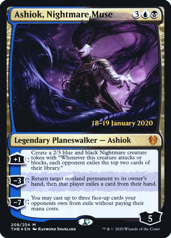 Ashiok, Nightmare Muse [Theros Beyond Death Prerelease Promos] | Dumpster Cat Games