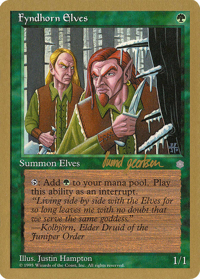 Fyndhorn Elves (Svend Geertsen) [World Championship Decks 1997] | Dumpster Cat Games