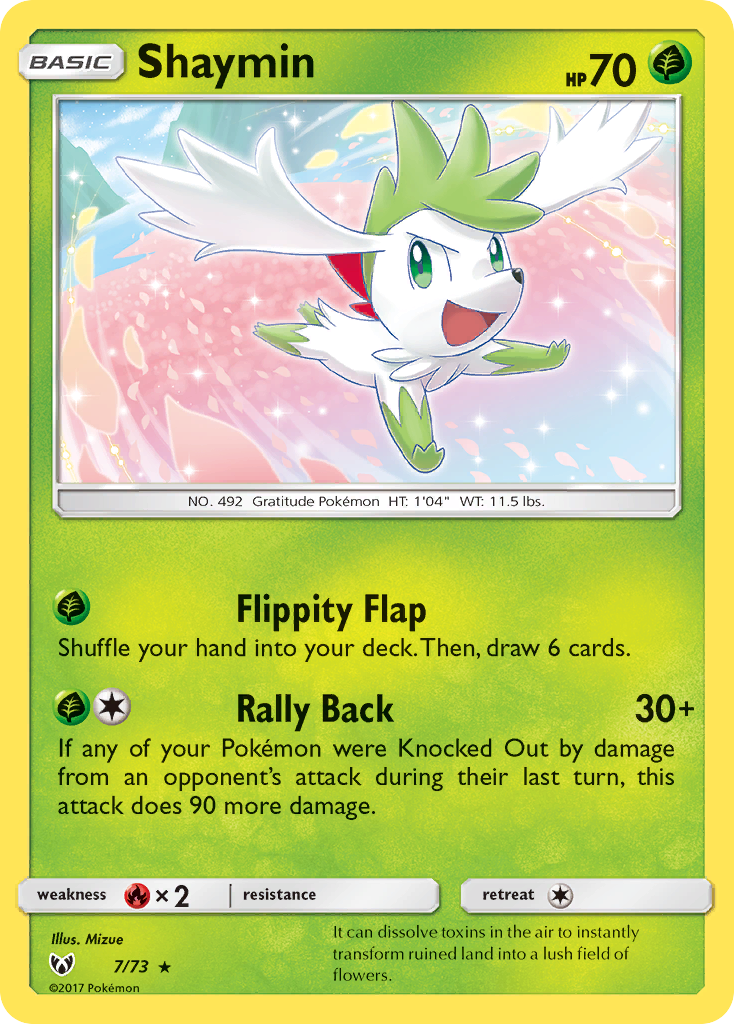 Shaymin (7/73) [Sun & Moon: Shining Legends] | Dumpster Cat Games