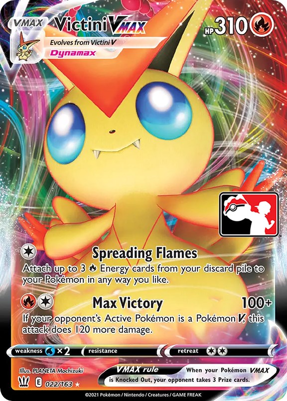 Victini VMAX (022/163) [Prize Pack Series One] | Dumpster Cat Games