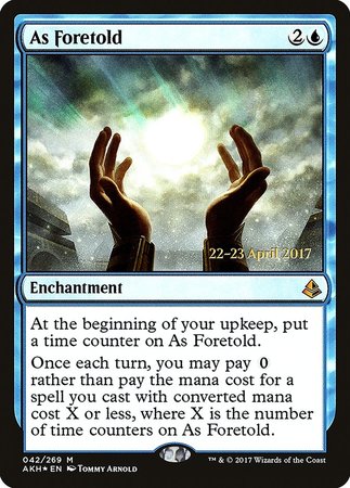 As Foretold [Amonkhet Promos] | Dumpster Cat Games