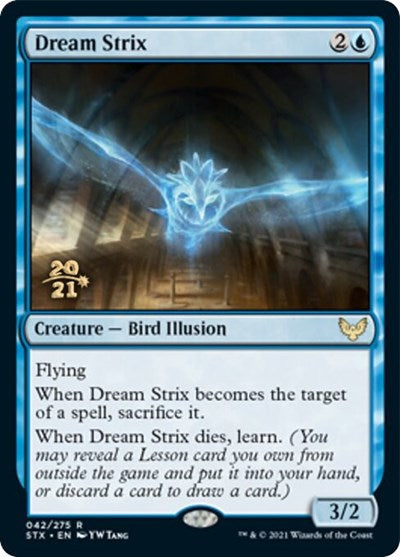 Dream Strix [Strixhaven: School of Mages Prerelease Promos] | Dumpster Cat Games