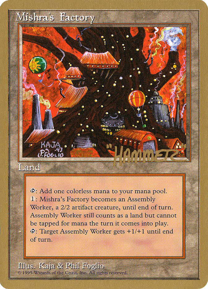 Mishra's Factory (Shawn "Hammer" Regnier) [Pro Tour Collector Set] | Dumpster Cat Games