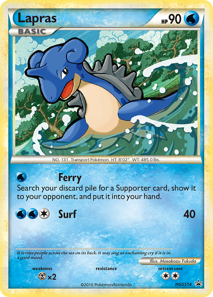 Lapras (HGSS14) [HeartGold & SoulSilver: Black Star Promos] | Dumpster Cat Games