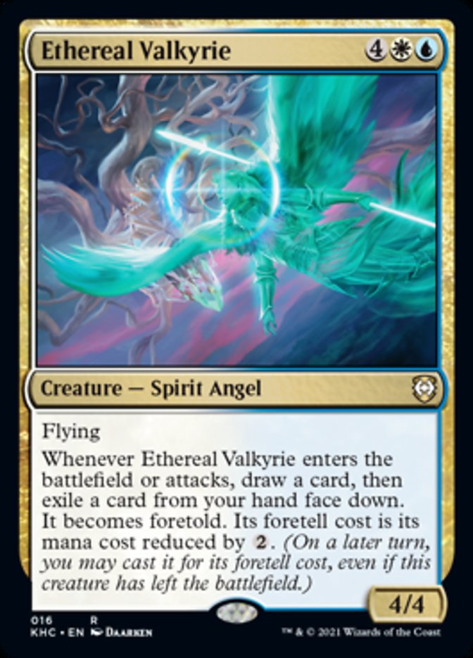 Ethereal Valkyrie [Kaldheim Commander] | Dumpster Cat Games