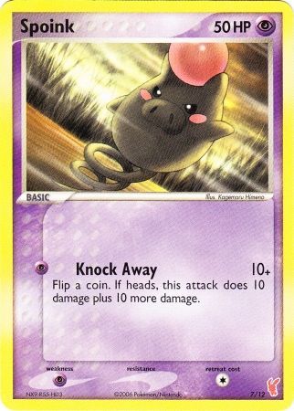 Spoink (7/12) [EX: Trainer Kit 2 - Plusle] | Dumpster Cat Games