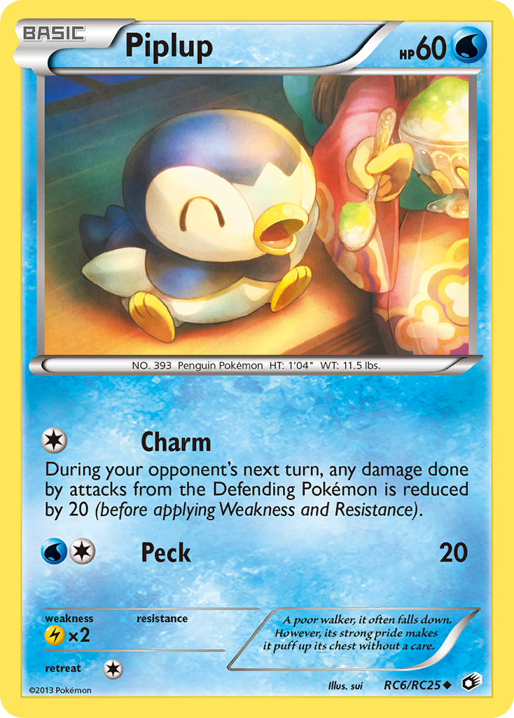 Piplup (RC6/RC25) [Black & White: Legendary Treasures] | Dumpster Cat Games